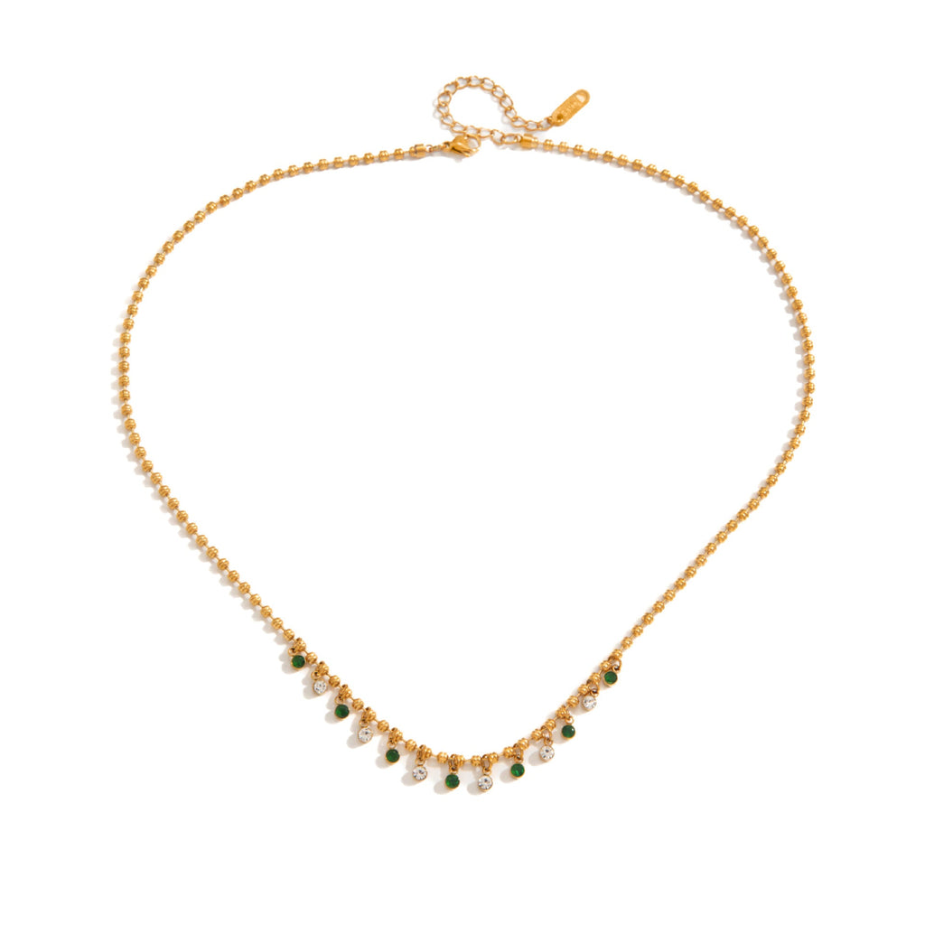 Collar Atenea · Destello esmeralda