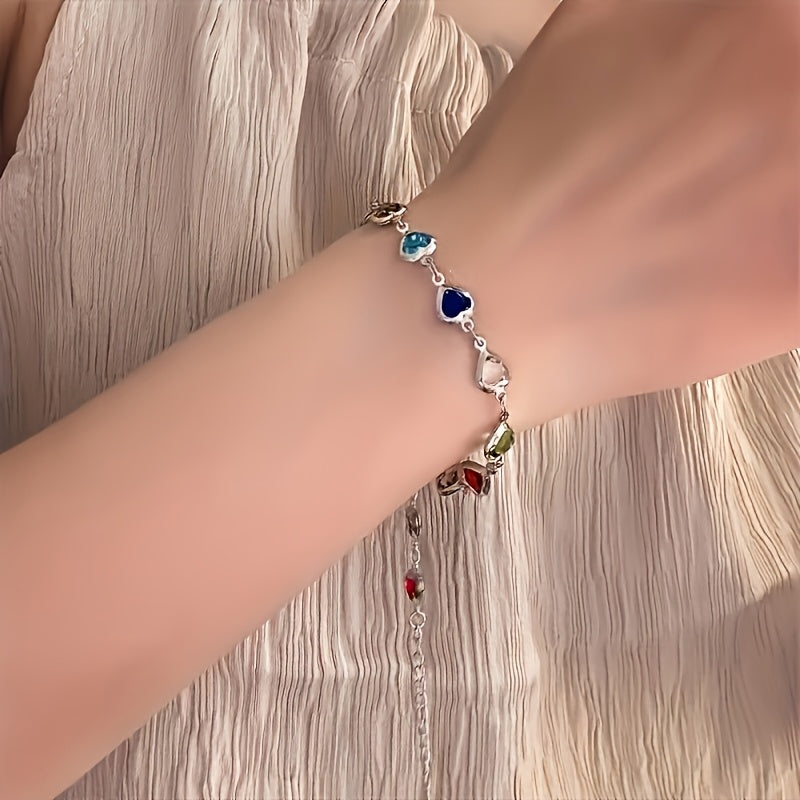 Pulsera corazones multicolor Bérénice