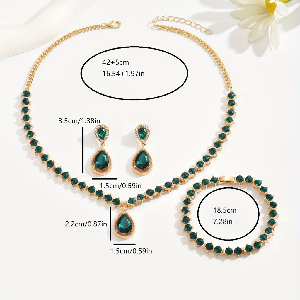 Set de joyas cristal geométrico Fantine
