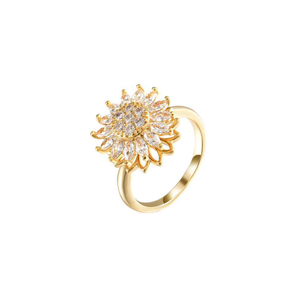 Anillo giratorio Girasol
