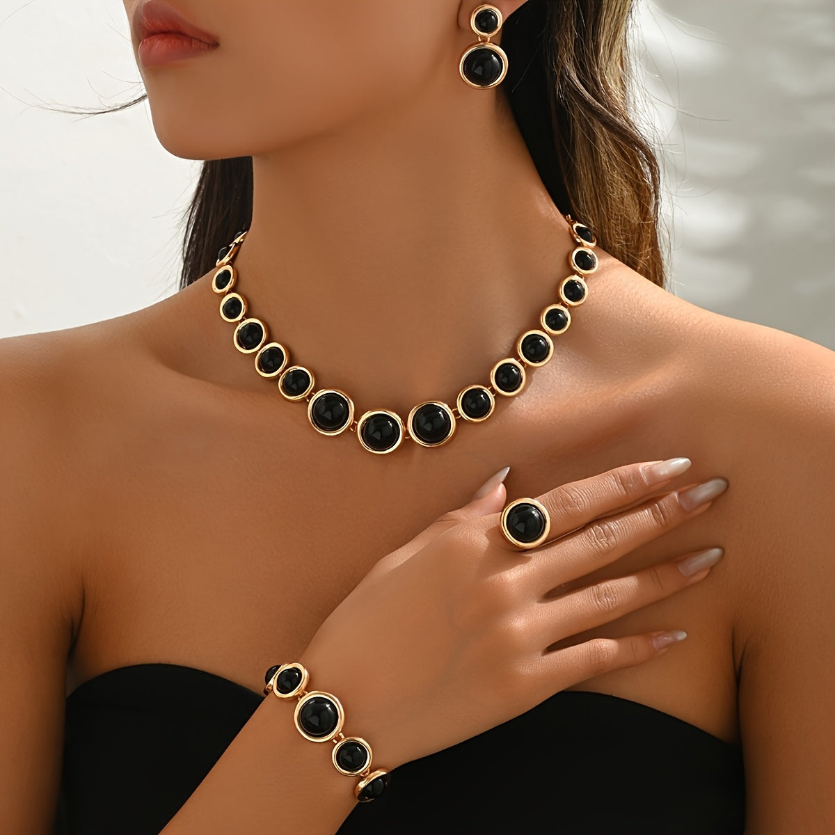 Set de joyas retro 4 piezas Ginette