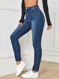 Vaqueros skinny de tiro alto