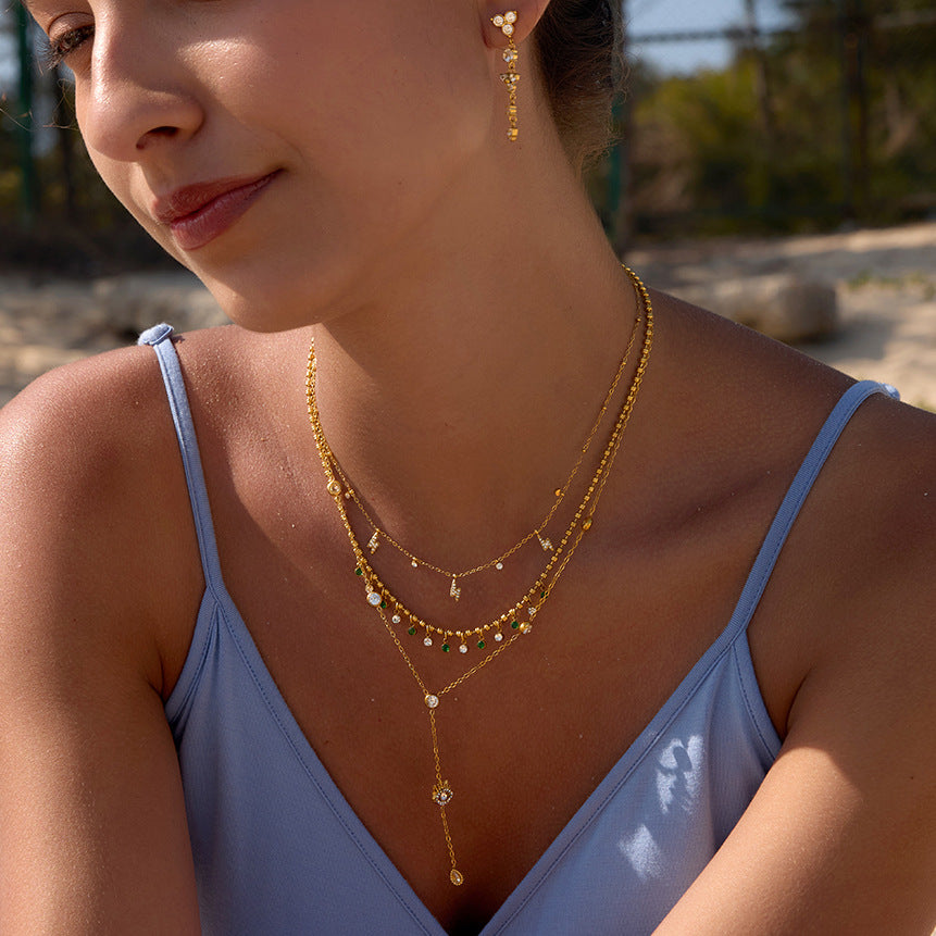 Collar Atenea · Destello esmeralda