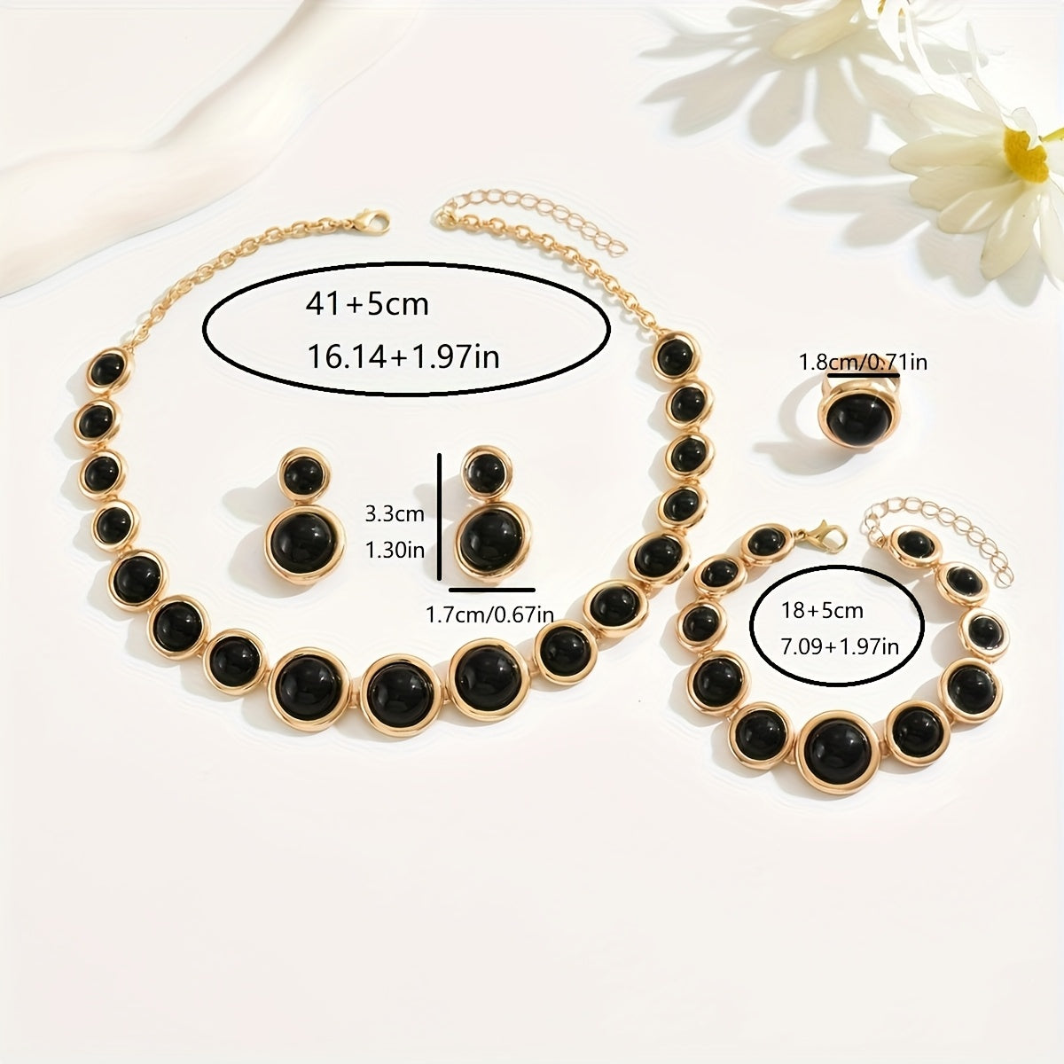 Set de joyas retro 4 piezas Ginette