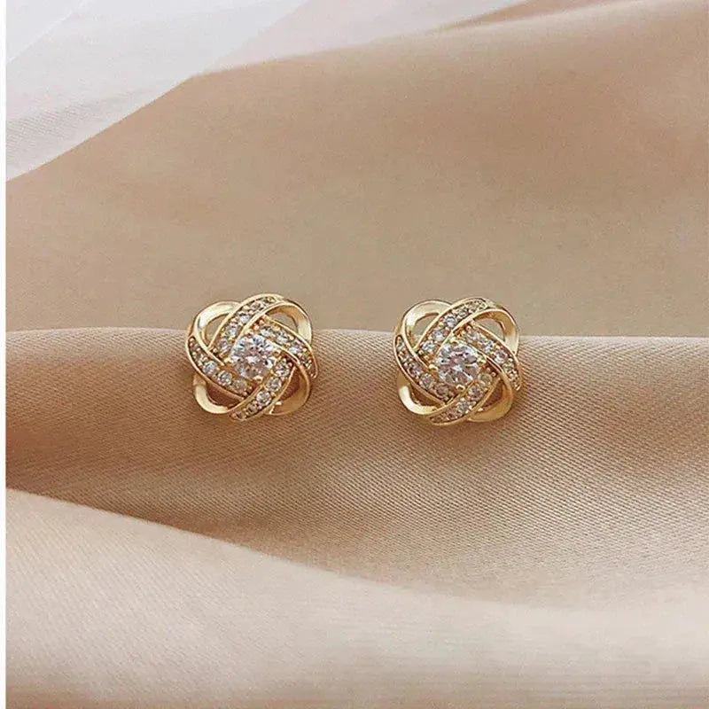 Pendientes espiral floral Roseline