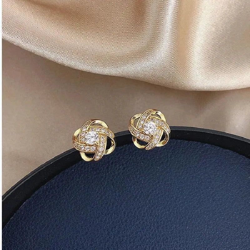 Pendientes espiral floral Roseline