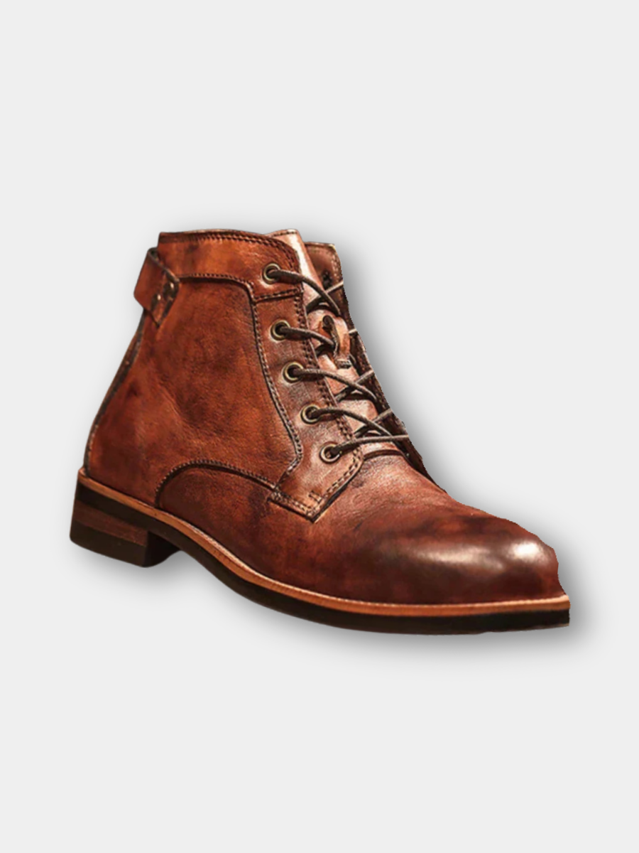 Botas urbanas de piel lisa