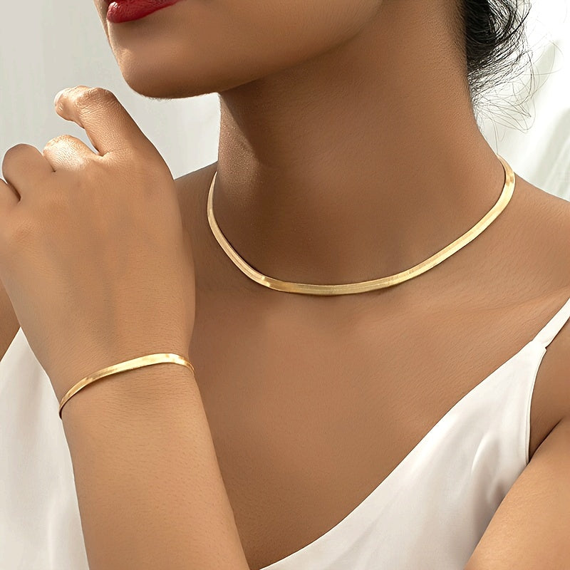 Set collar cadena serpiente vintage Séraphine
