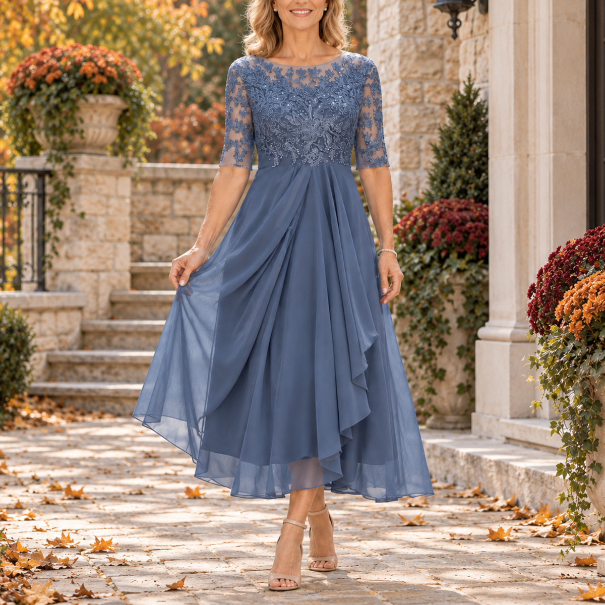 Vestido Avi azul