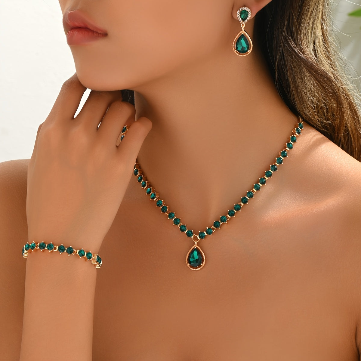 Set de joyas cristal geométrico Fantine