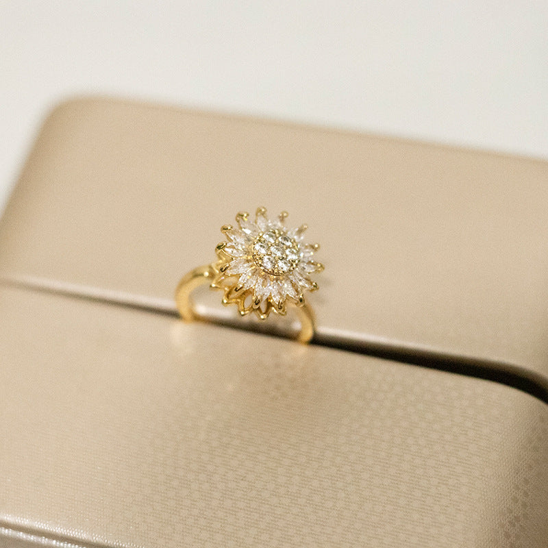 Anillo giratorio Girasol