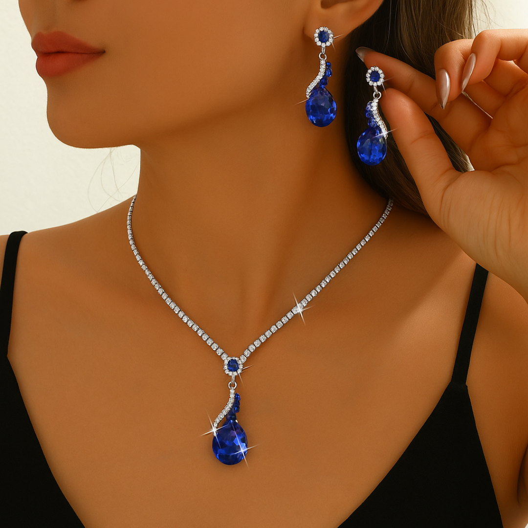 Set de joyas con circonitas Delphine