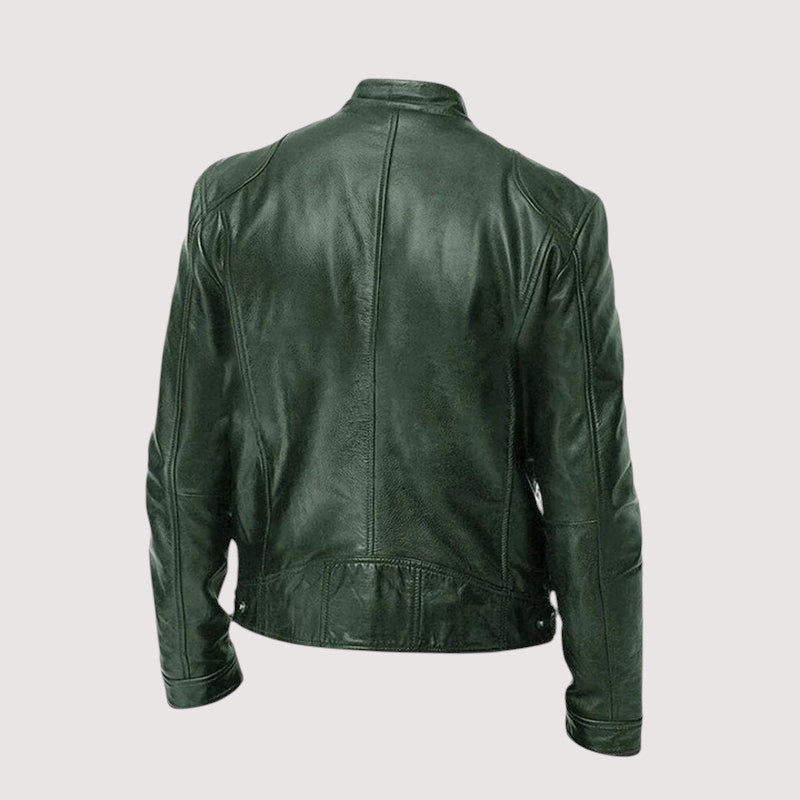 Chaqueta de piel entallada