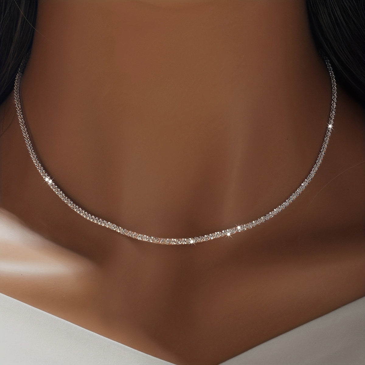 Set collar y pulsera brillante Lucie
