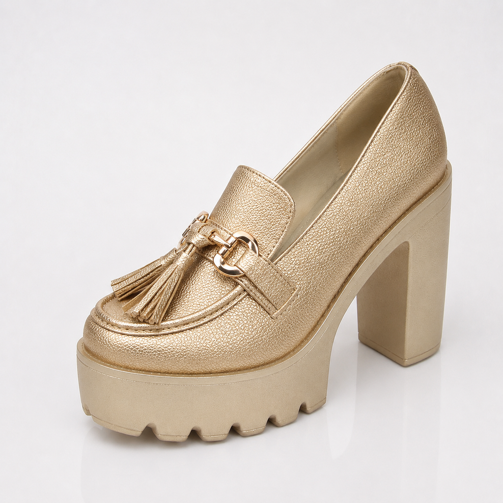 Zapatos de plataforma con borlas