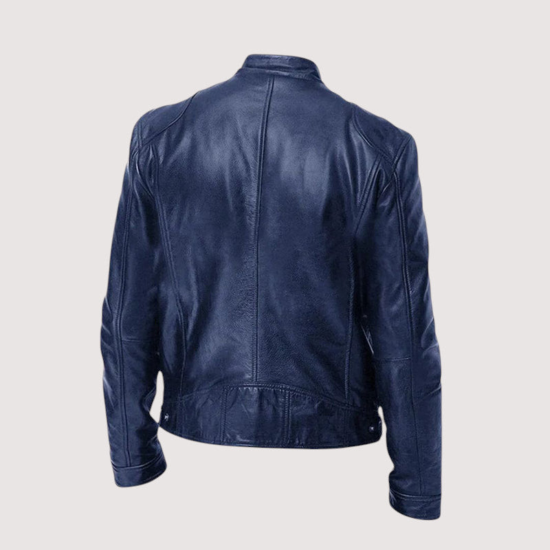 Chaqueta de piel entallada