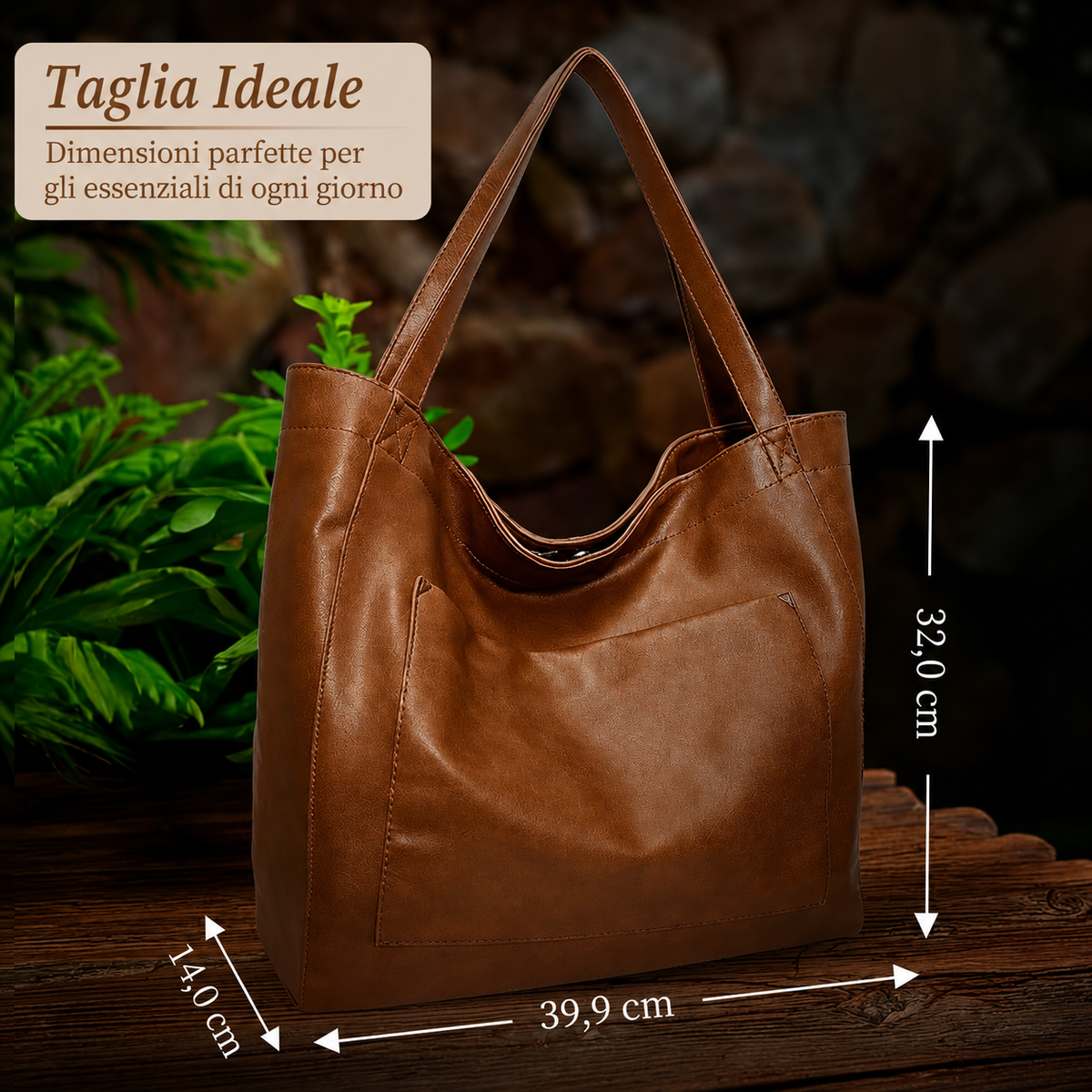 Bolso de hombro vintage Aurora