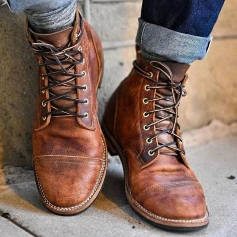 Henry | Botas retro de piel vegana