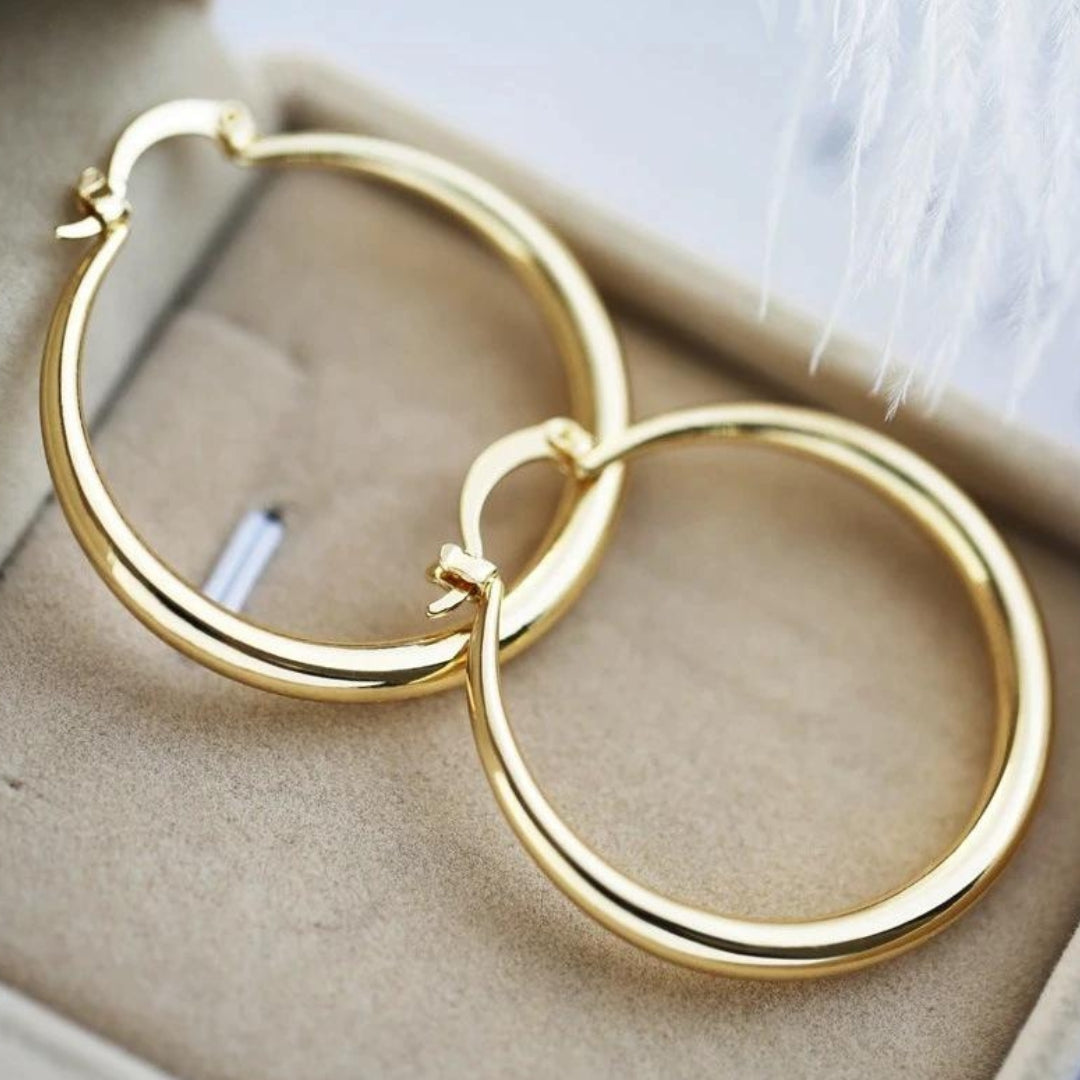 Pendientes dorados atemporales Clémence