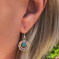 Pendientes Saturno bohemios Romane