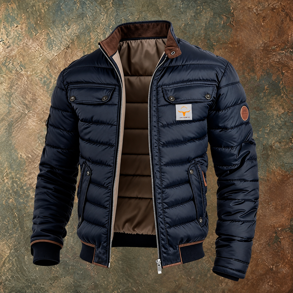 Chaqueta acolchada de hombre estilo urbano