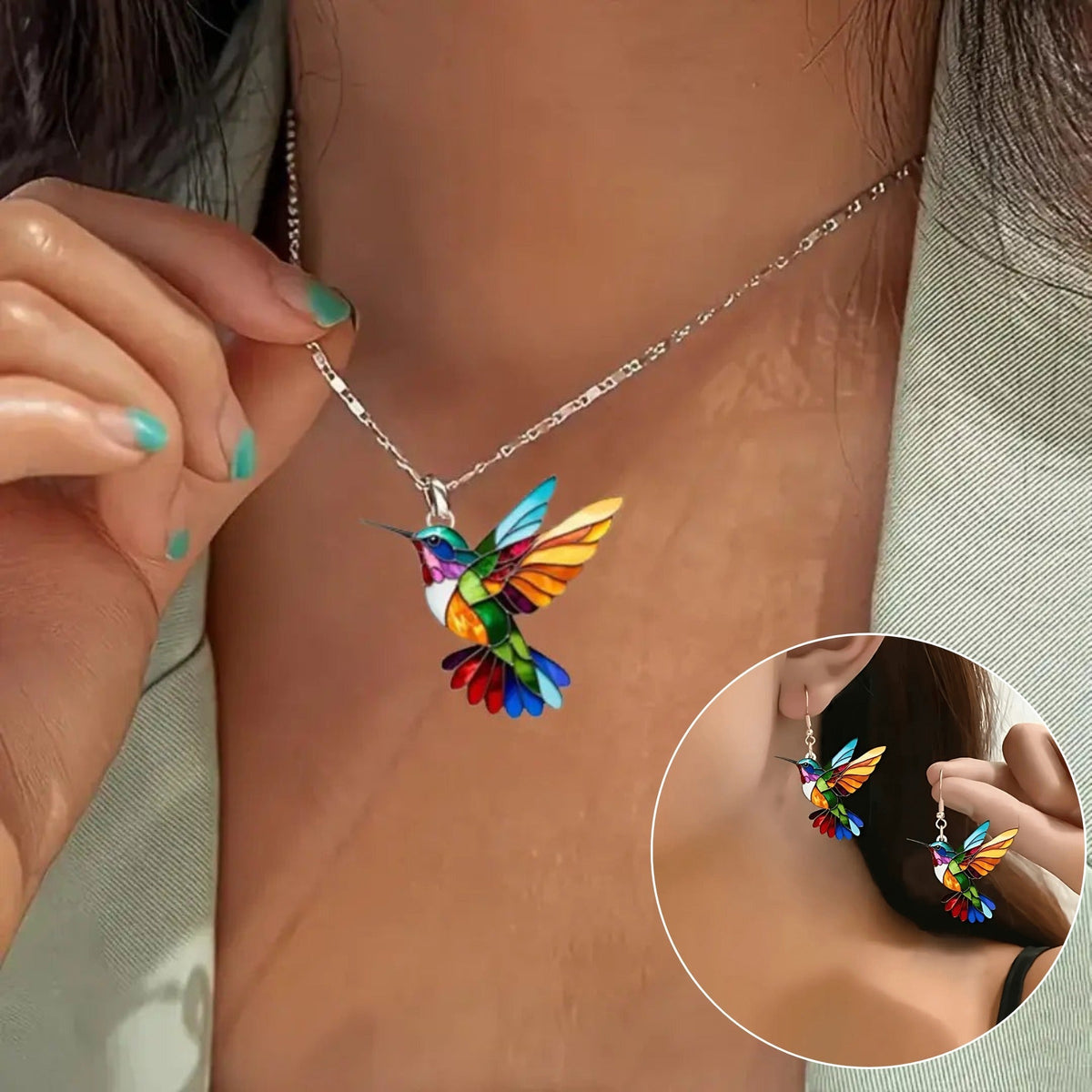 Collar colibrí Éloïse