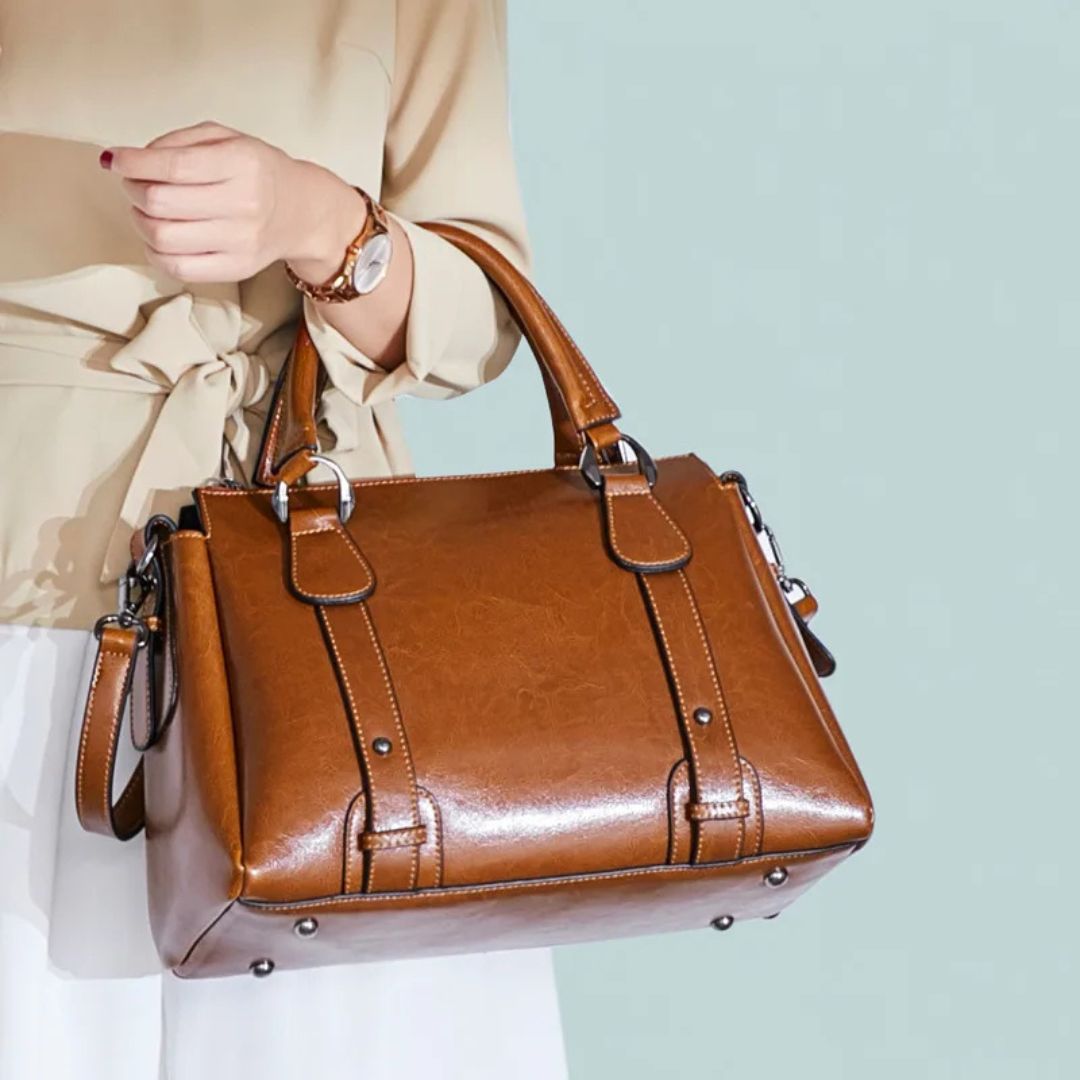 Bolso de hombro brillante Camille