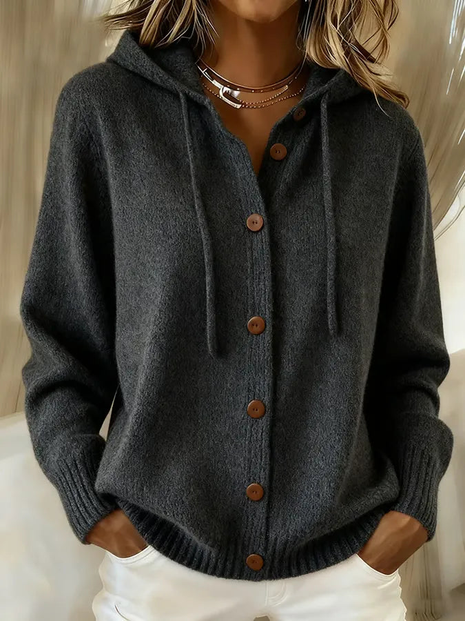 Tessa | Cómoda chaqueta con capucha y botones