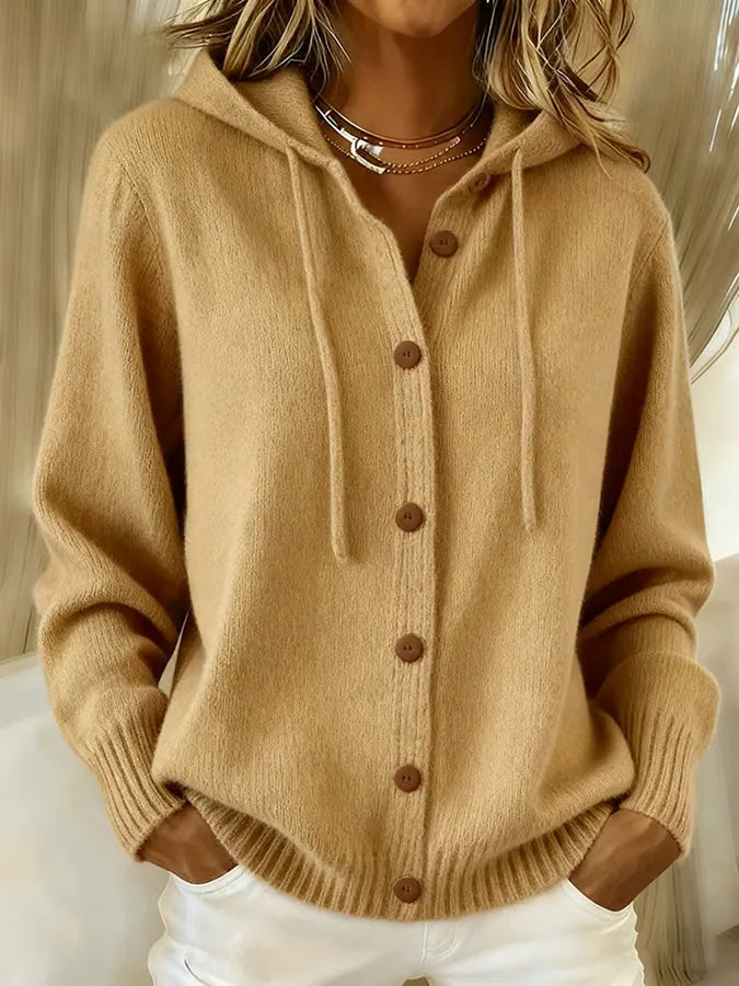 Tessa | Cómoda chaqueta con capucha y botones