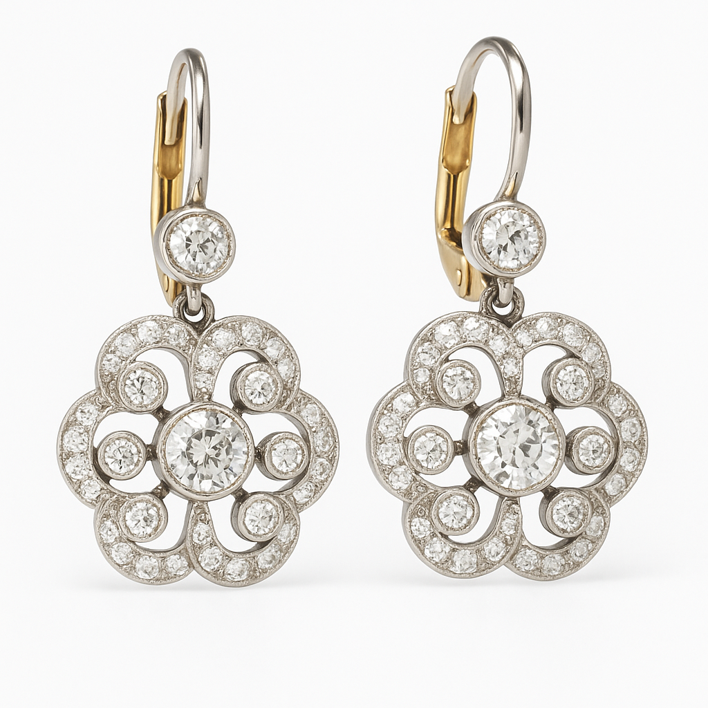 Pendientes mandala de cristal Berthe