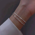 Set de pulseras plateadas con circonitas Éléonore