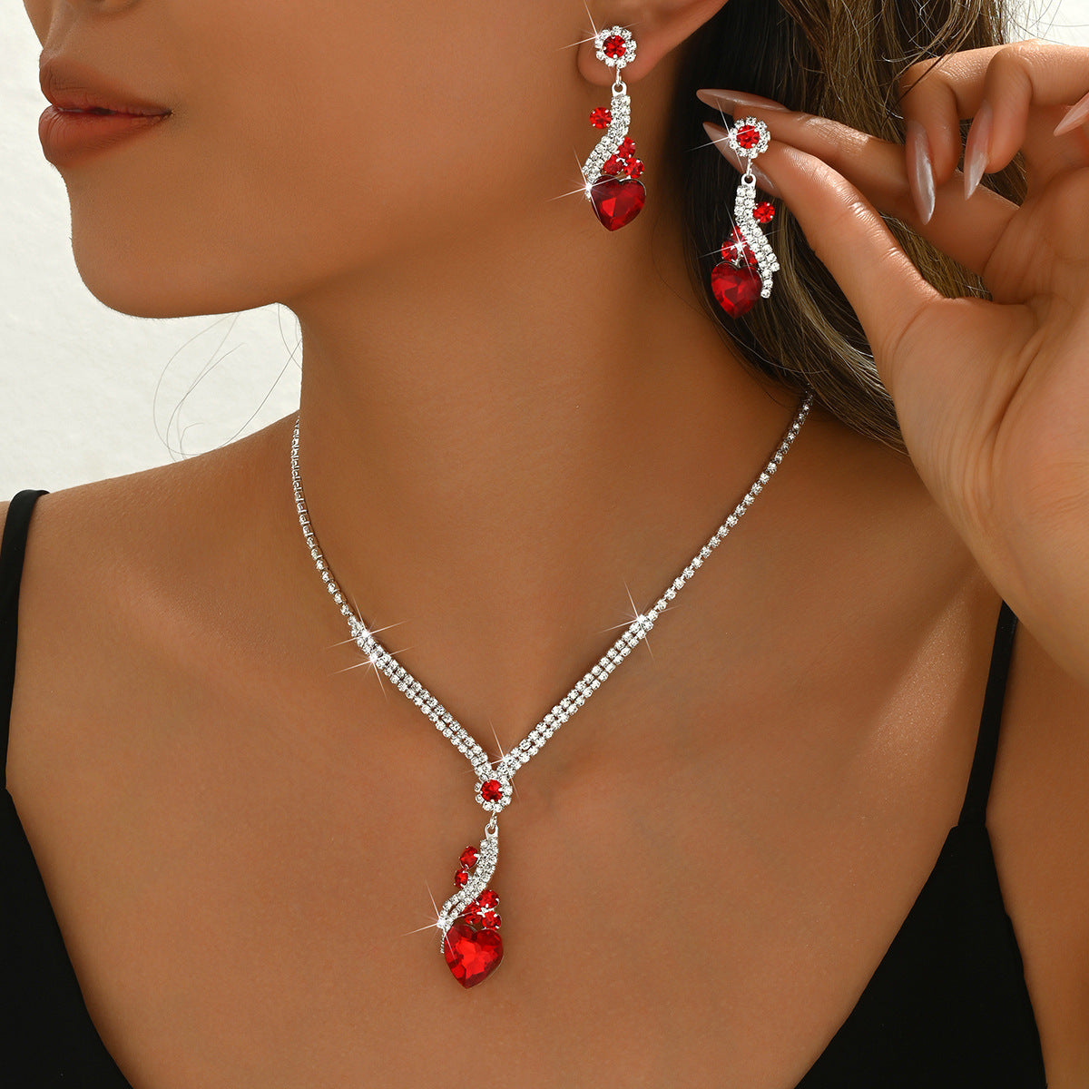 Set de joyas con circonitas Delphine