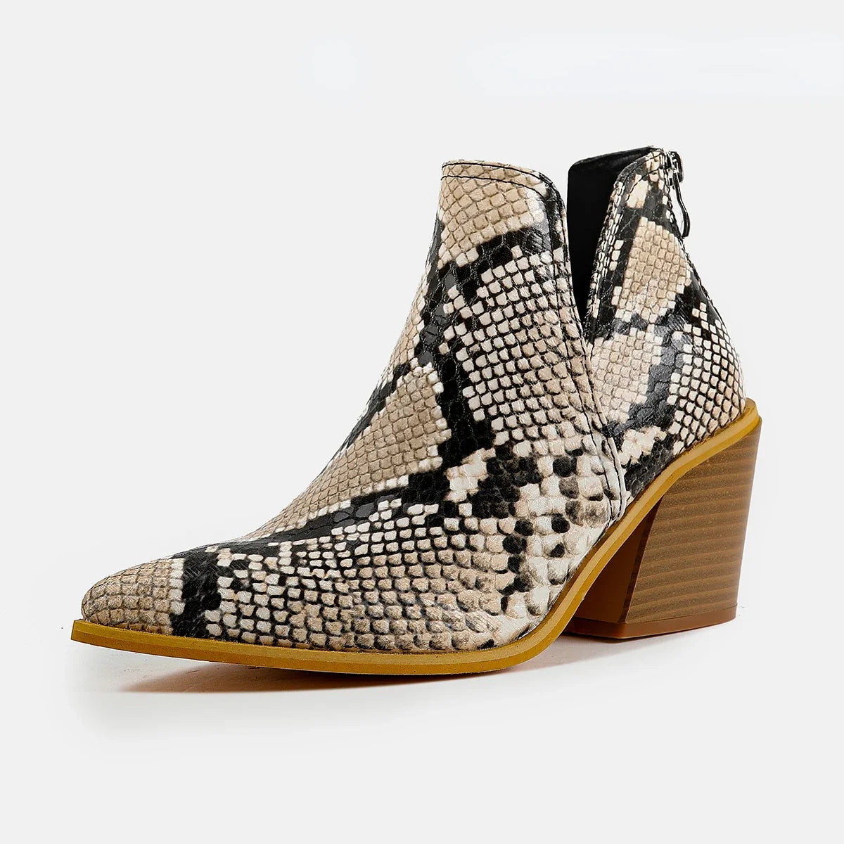 Botines efecto serpiente
