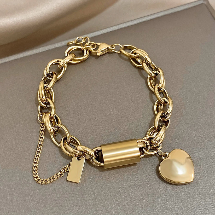 Pulsera cadena con corazón Juliette