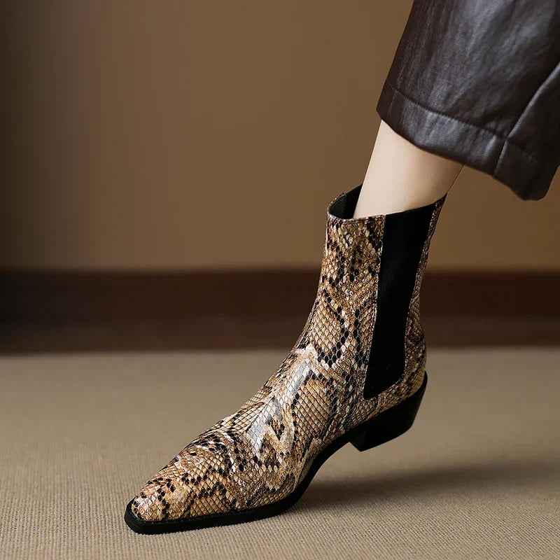 Botines Chelsea efecto serpiente