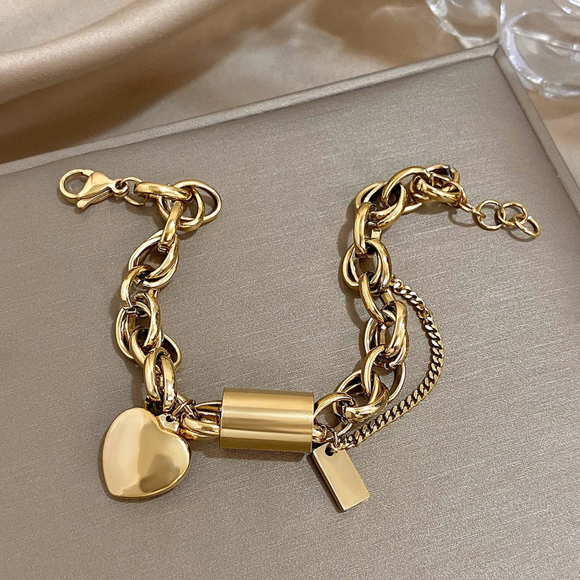 Pulsera cadena con corazón Juliette