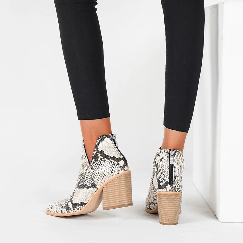 Botines efecto serpiente