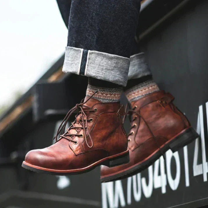 Caleb | Botas altas de piel