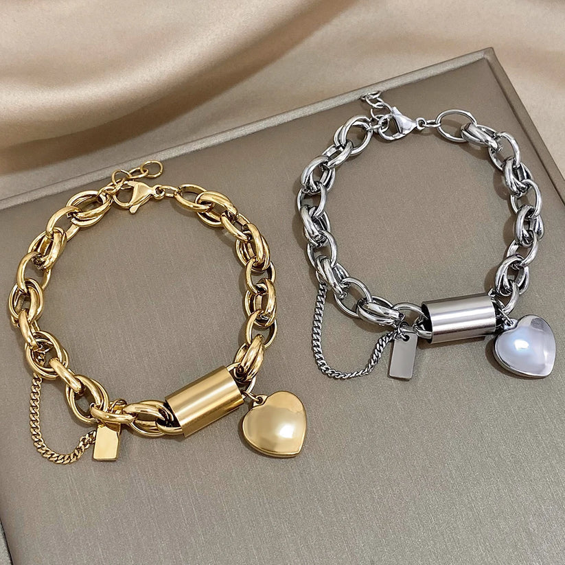 Pulsera cadena con corazón Juliette