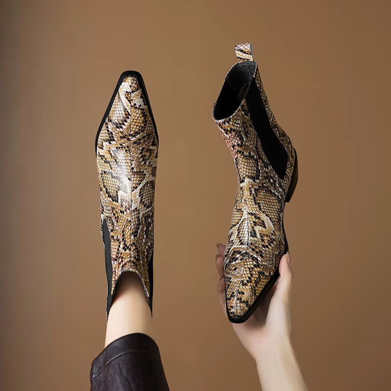 Botines Chelsea efecto serpiente