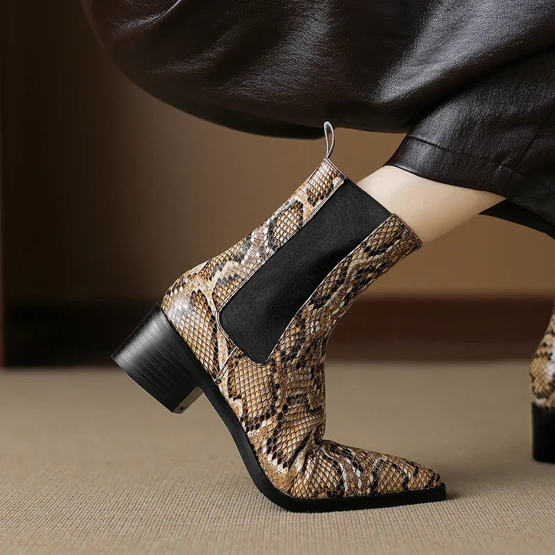 Botines Chelsea efecto serpiente