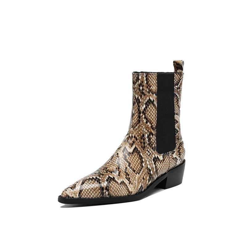 Botines Chelsea efecto serpiente