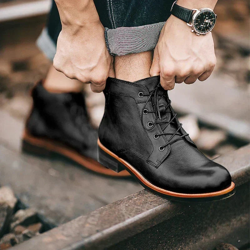 Caleb | Botas altas de piel
