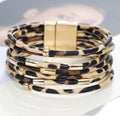 Pulsera multivuelta leopardo Léa