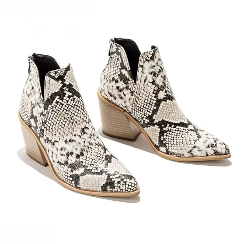 Botines efecto serpiente