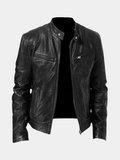 Chaqueta de piel entallada
