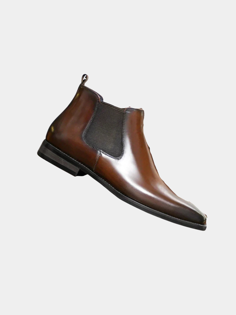 Botines de piel lisa