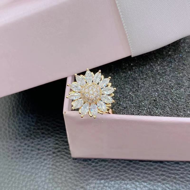 Anillo giratorio Girasol