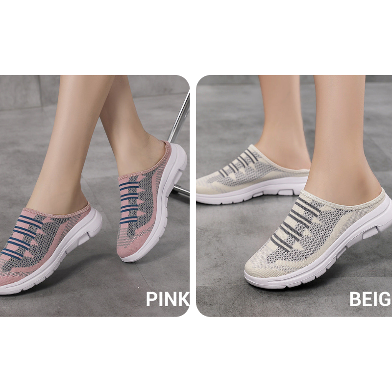 Zapatillas de casa cómodas y transpirables con punta cerrada