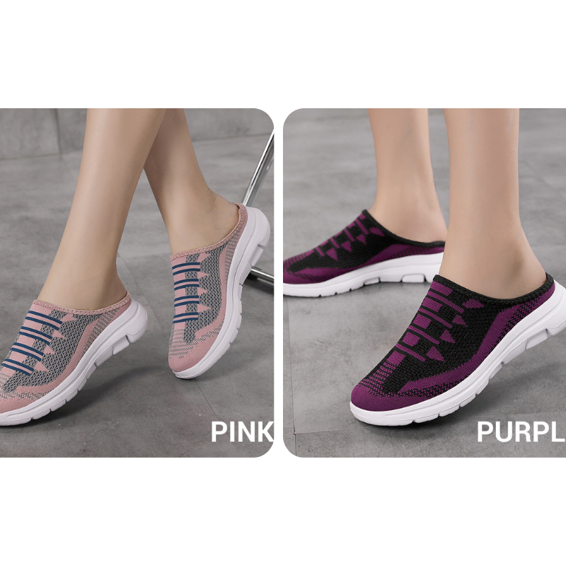 Zapatillas de casa cómodas y transpirables con punta cerrada